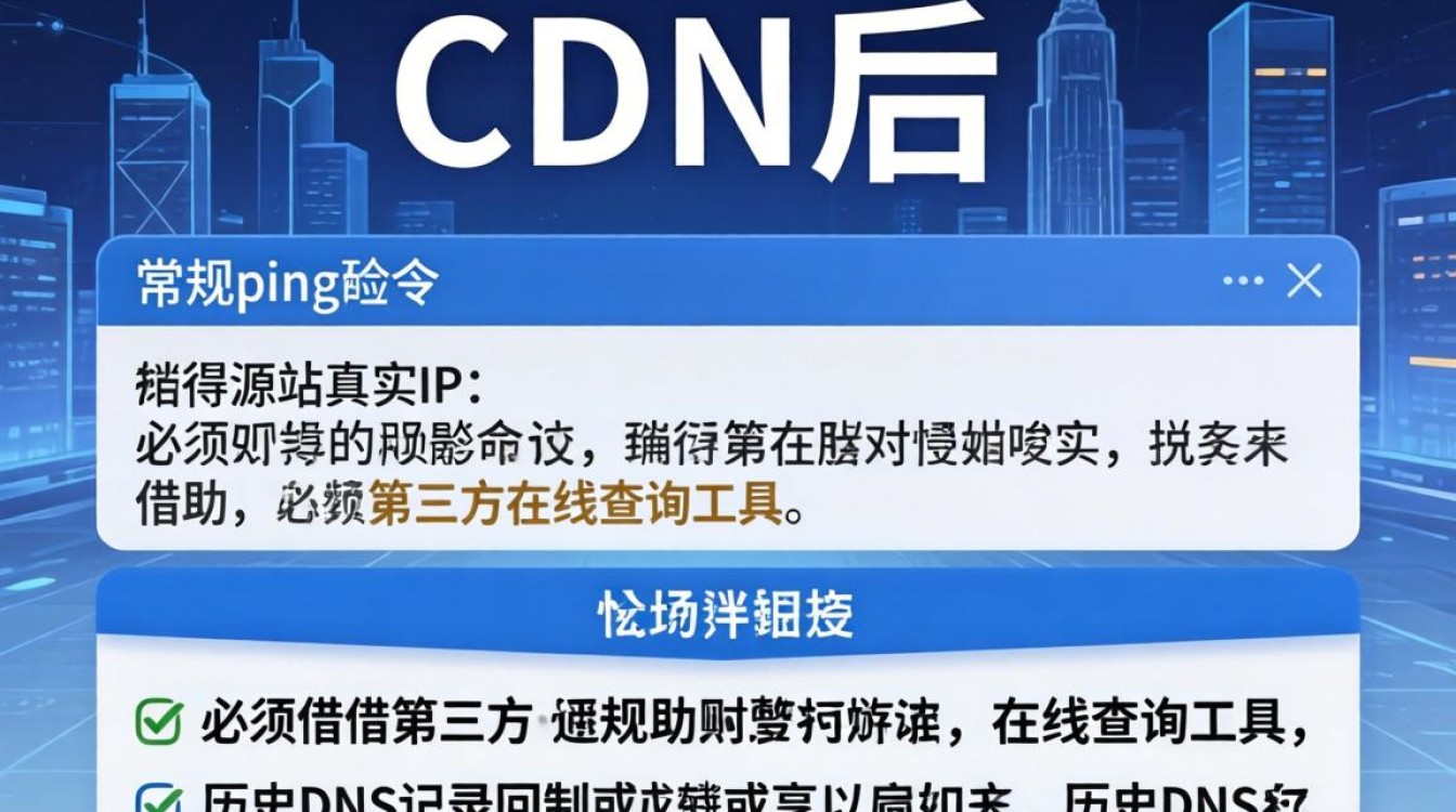 用了cdn怎么查ip，cdn隐藏真实ip怎么查