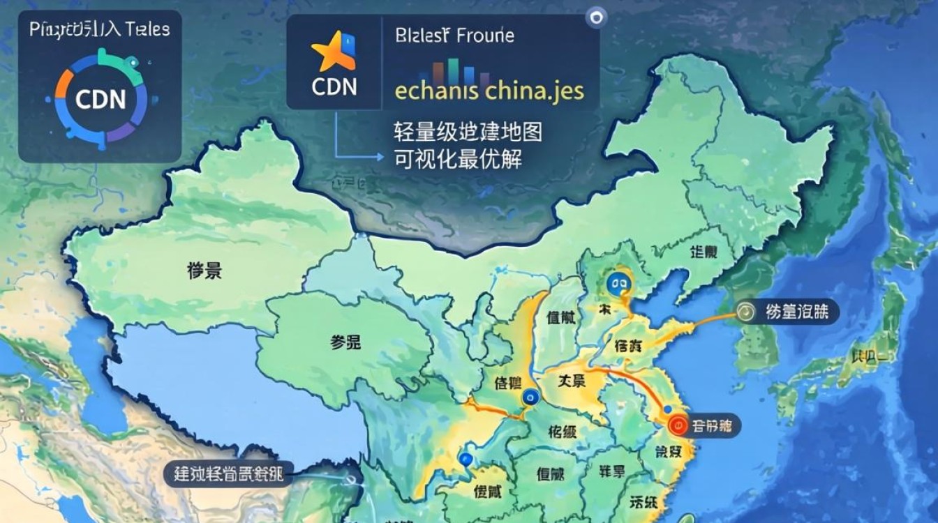 echarts china.js cdn怎么引用，echarts china.js