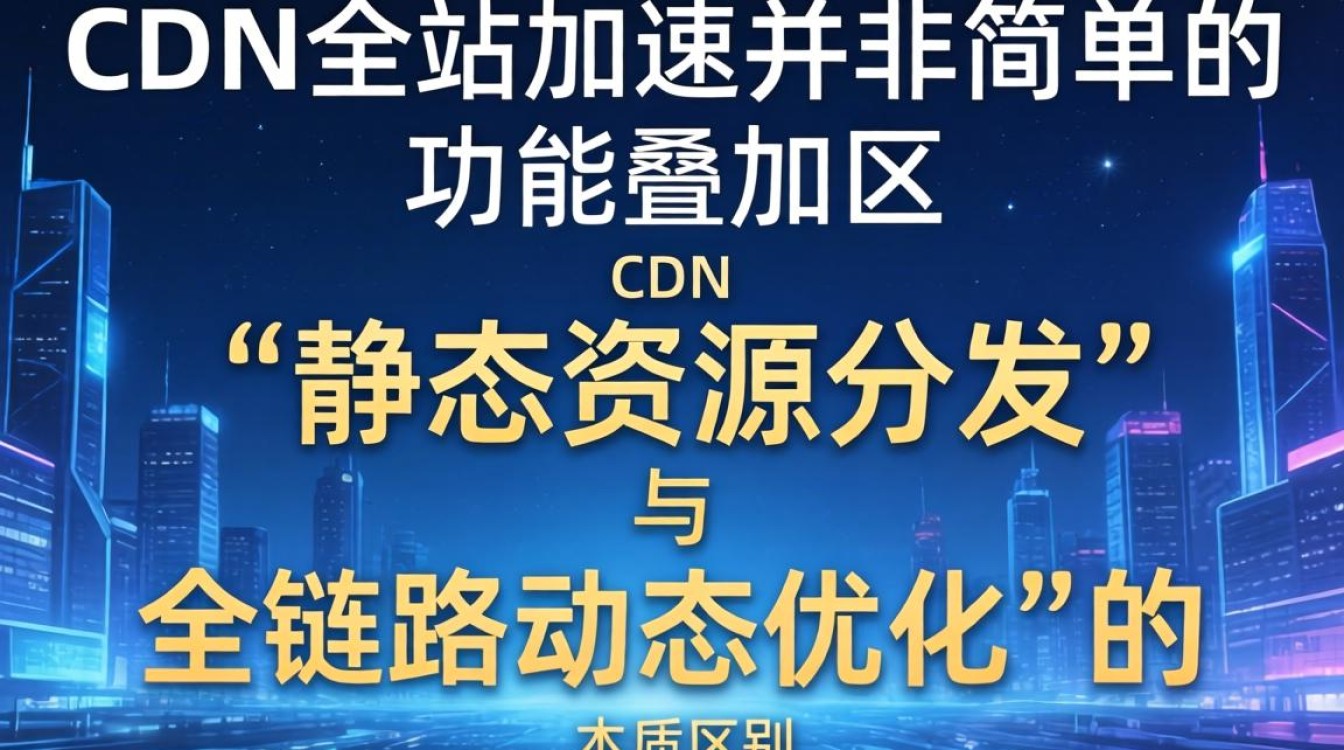 cdn与全站加速，cdn和全站加速有什么区别