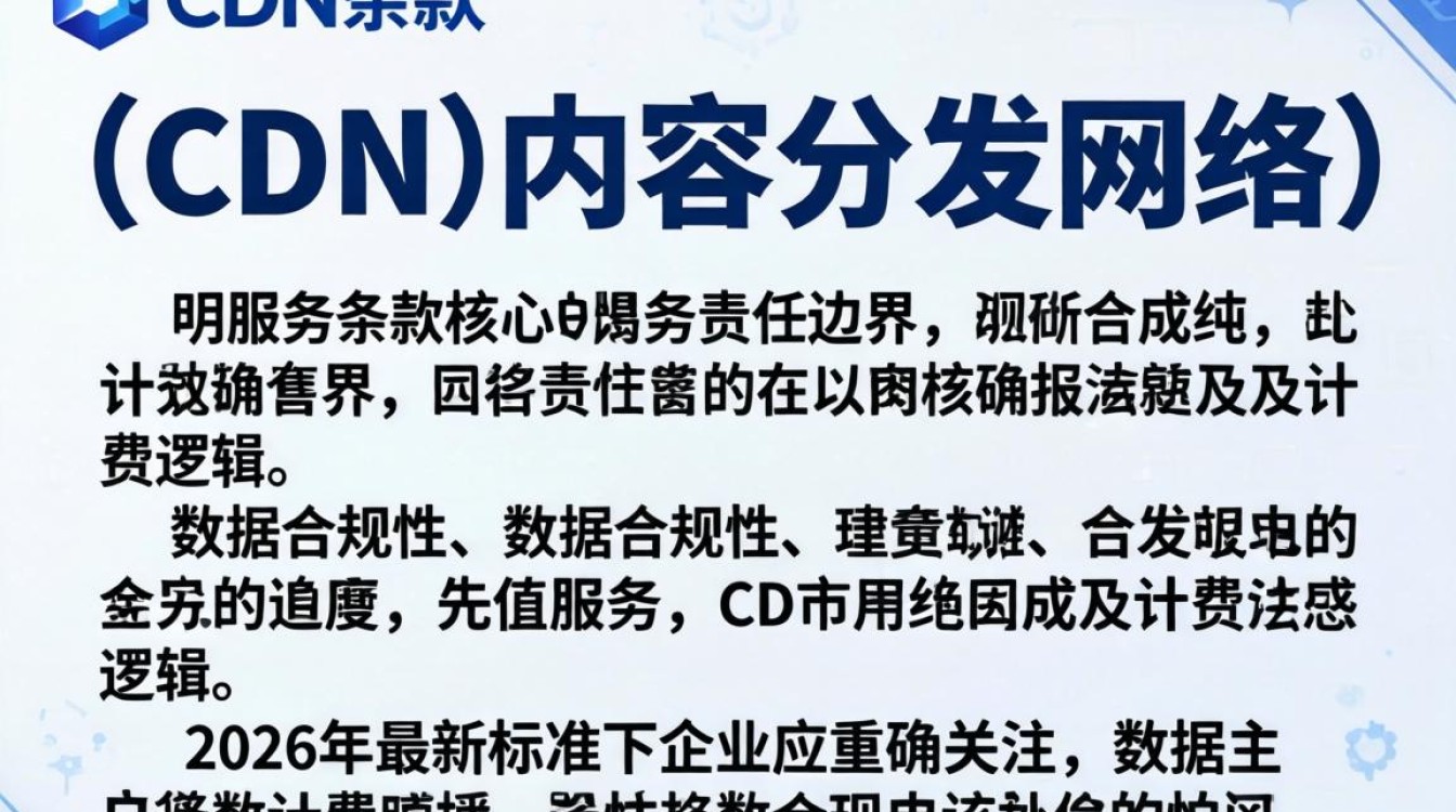 cdn产品服务条款，cdn服务条款具体内容是什么