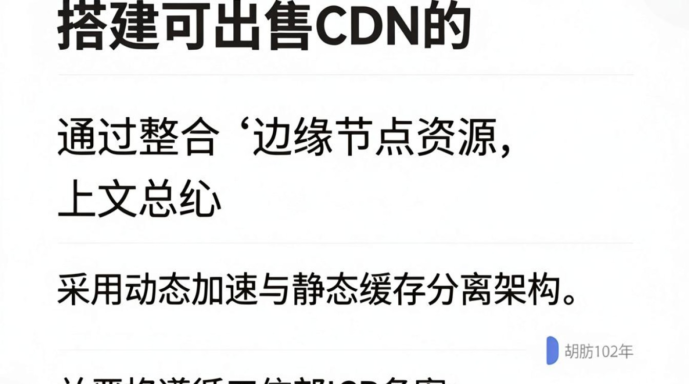 搭建可出售CDN，如何搭建可出售CDN平台