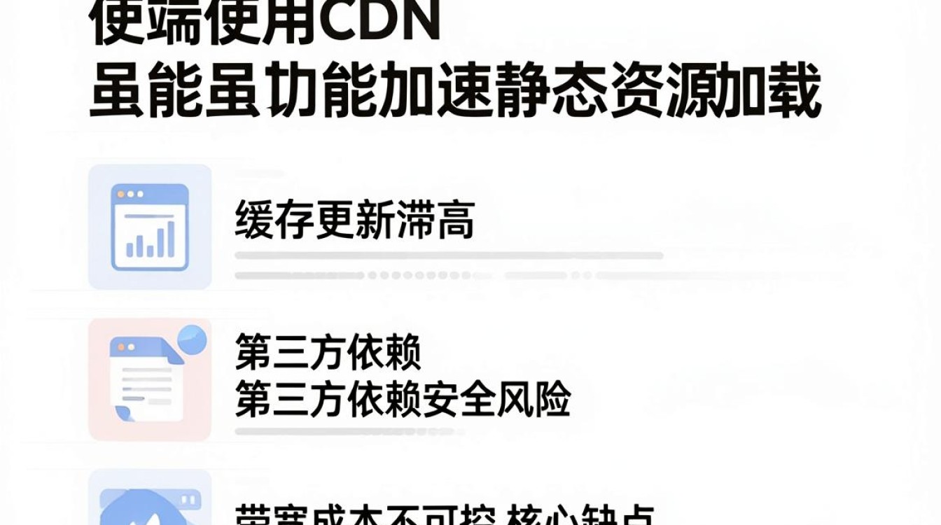 前端cdn的缺点是什么，前端cdn的缺点