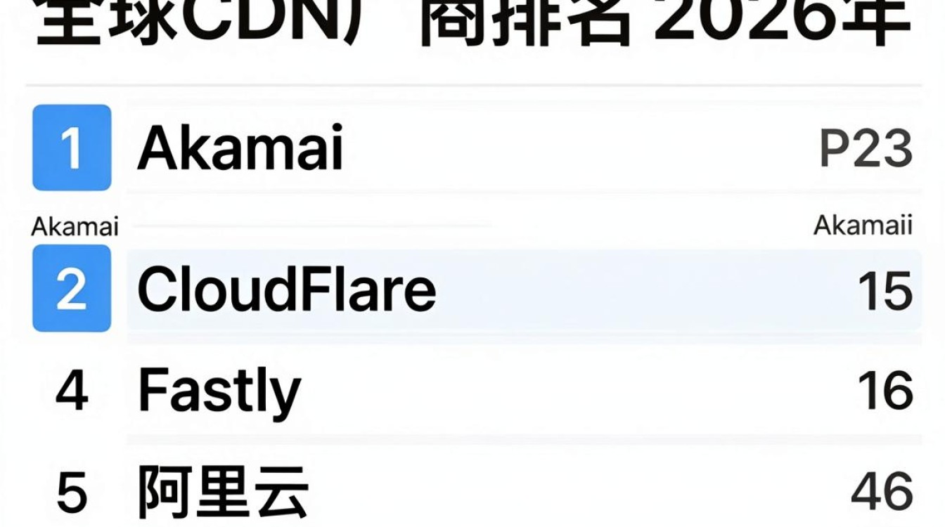 cdn世界厂商排名，cdn服务商哪家好