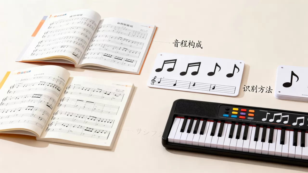 构成和识别音程的方法教学视频，音程怎么算？