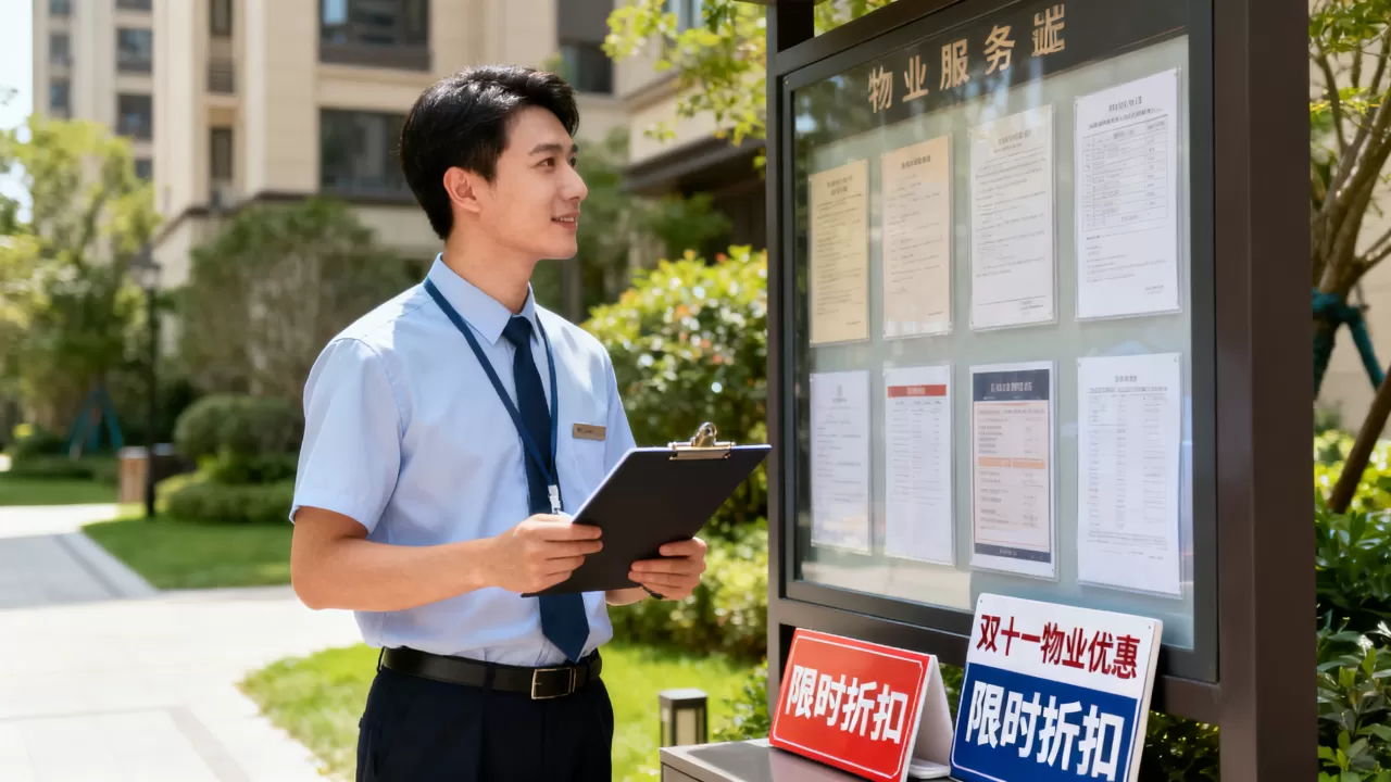 构建物管理服务双十一促销活动，双十一物业优惠怎么找