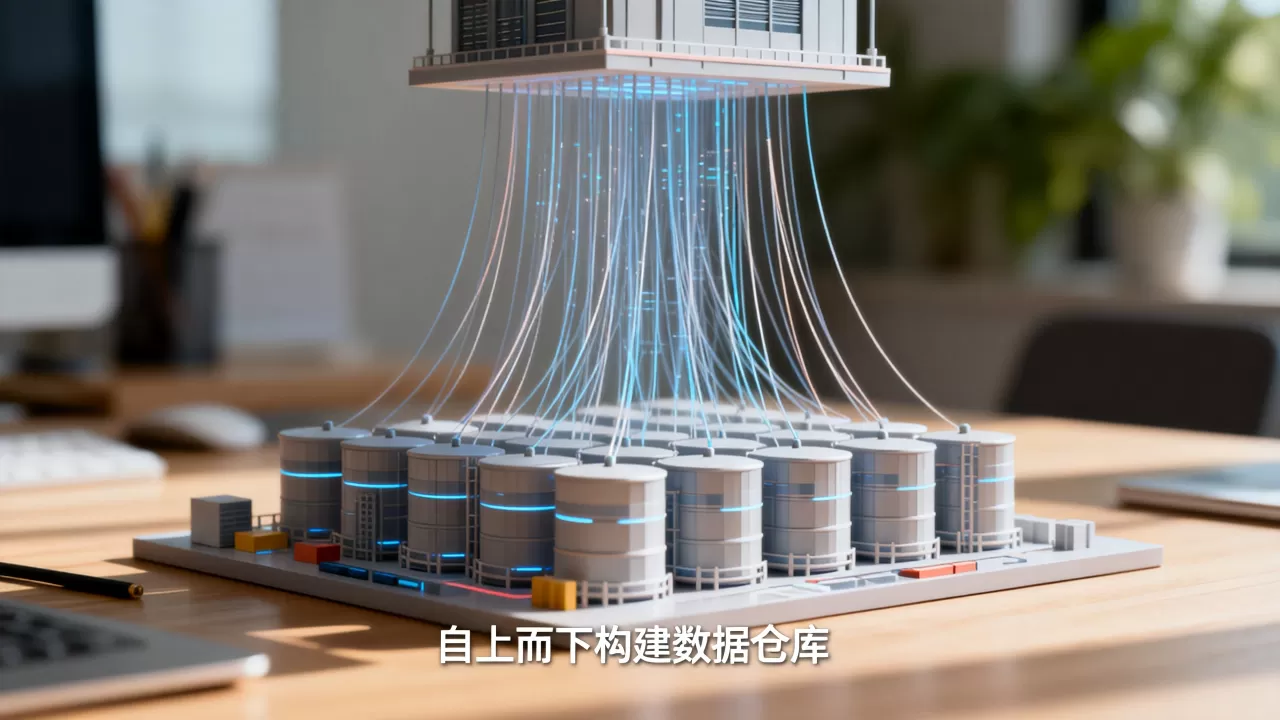 构造数据仓库的方式有自上而下，自上而下构建数据仓库