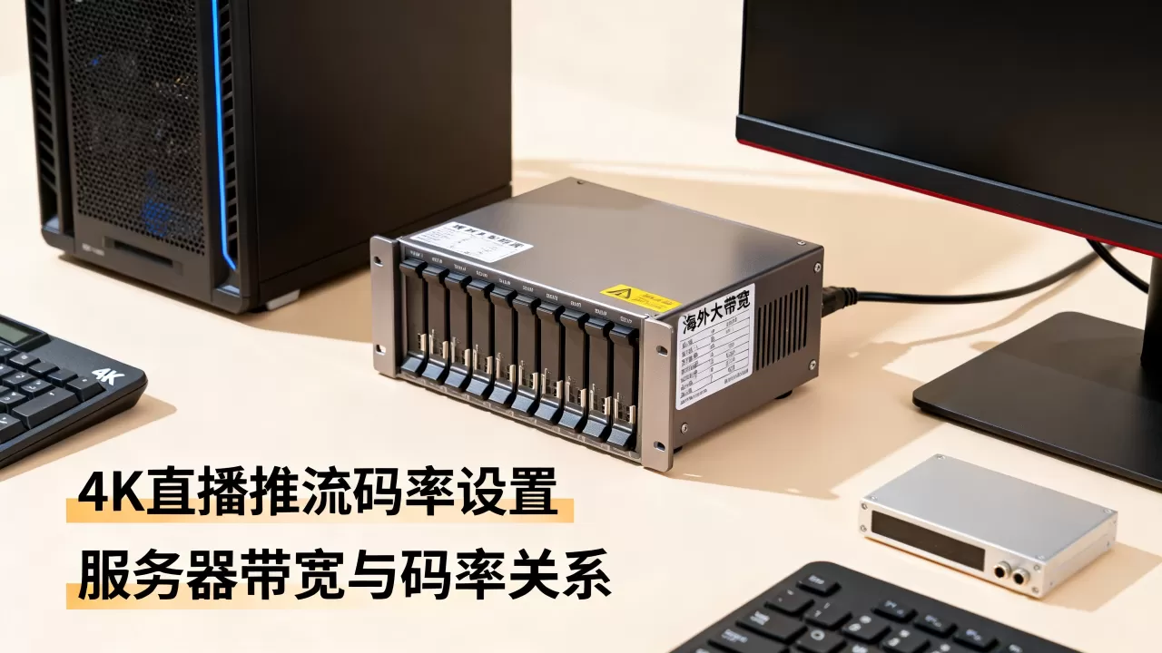 海外大带宽服务器4K直播推流码率怎么设？服务器带宽与码率关系
