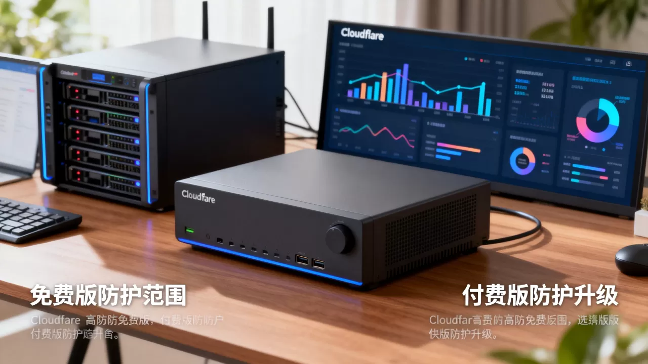 Cloudflare高防免费版和付费版防护差多少，免费版高防够用吗