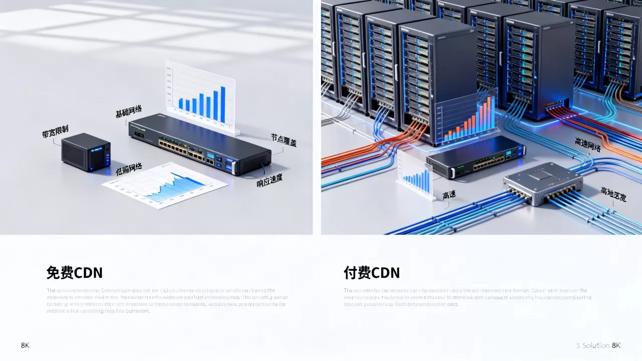 免费CDN和付费CDN性能差距大吗？免费CDN和付费CDN区别
