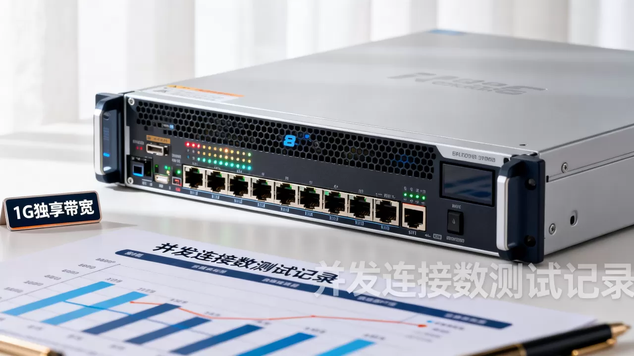 G口服务器1G独享带宽能跑多少并发？服务器带宽与并发连接数关系