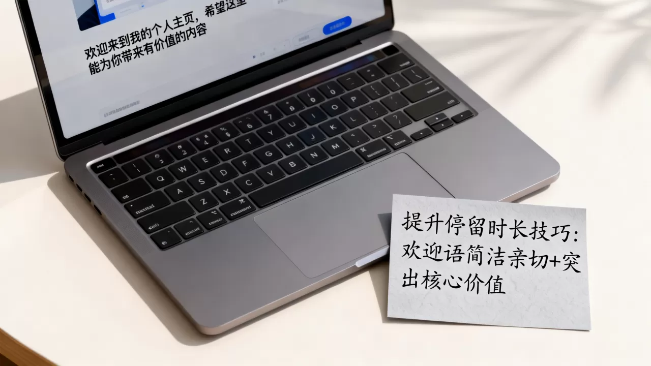 个人网站主页欢迎语怎么写？如何设置才能提升用户停留时长