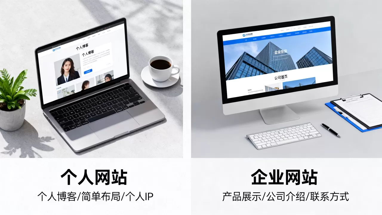 个人网站和企业网站有什么区别？企业网站和个人网站的区别