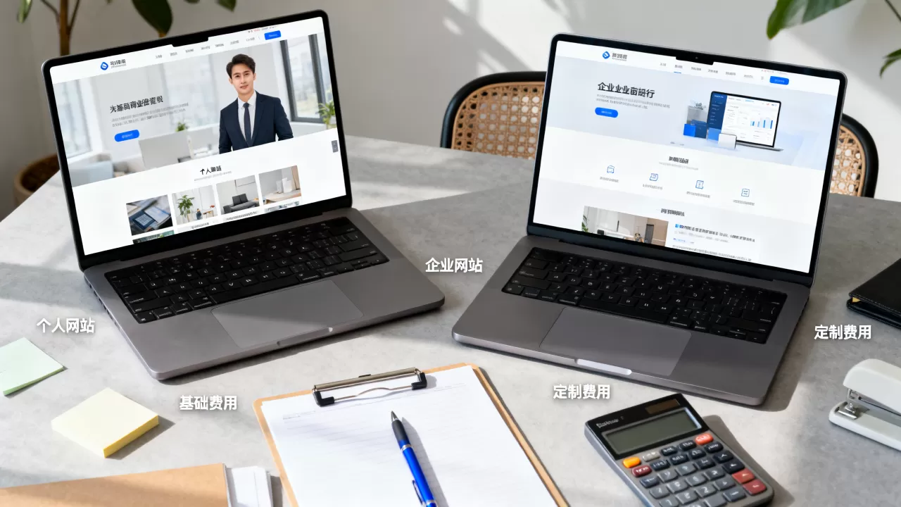 个人网站与企业网站区别在哪？企业网站制作费用多少钱