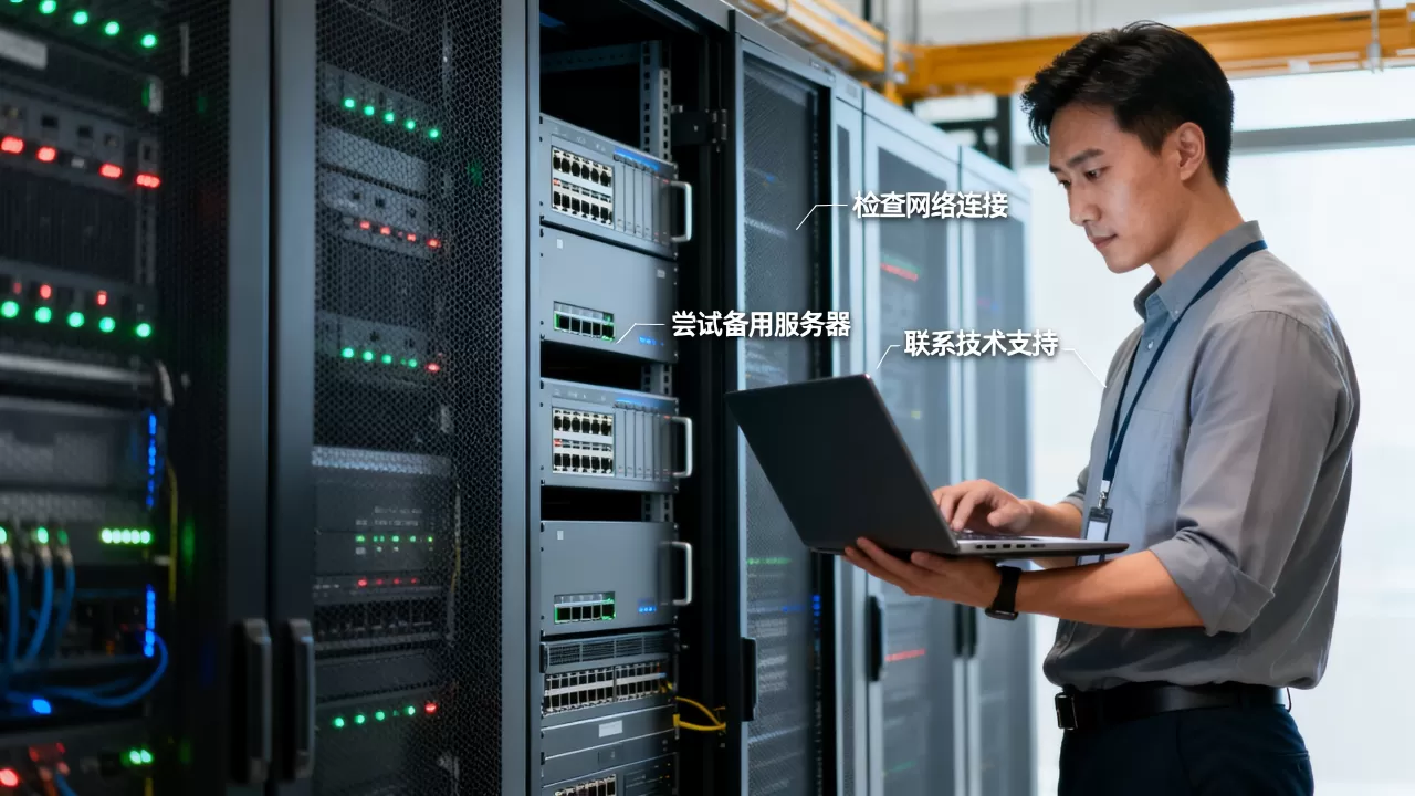 更新服务器无法使用怎么办？服务器维护期间如何访问