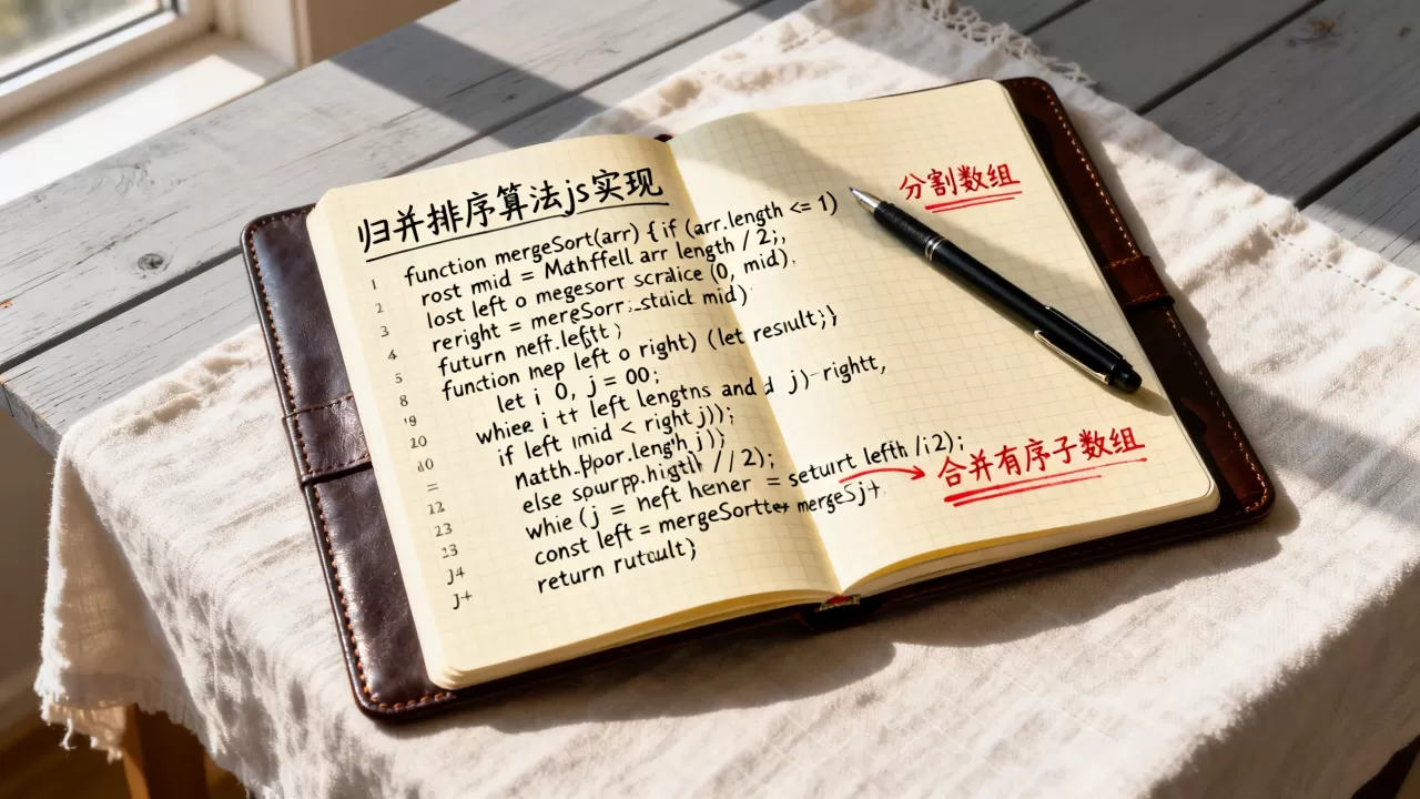 归并排序算法js怎么实现？js归并排序代码示例