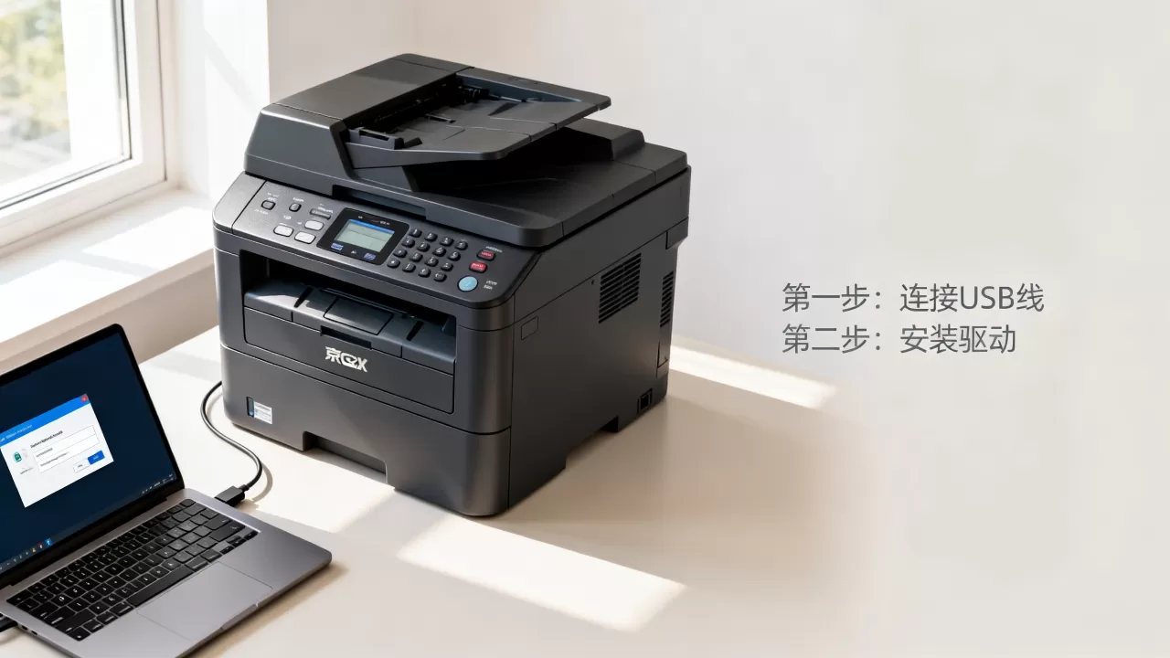 京瓷8214cdn打印机怎么连电脑？京瓷8214cdn驱动下载