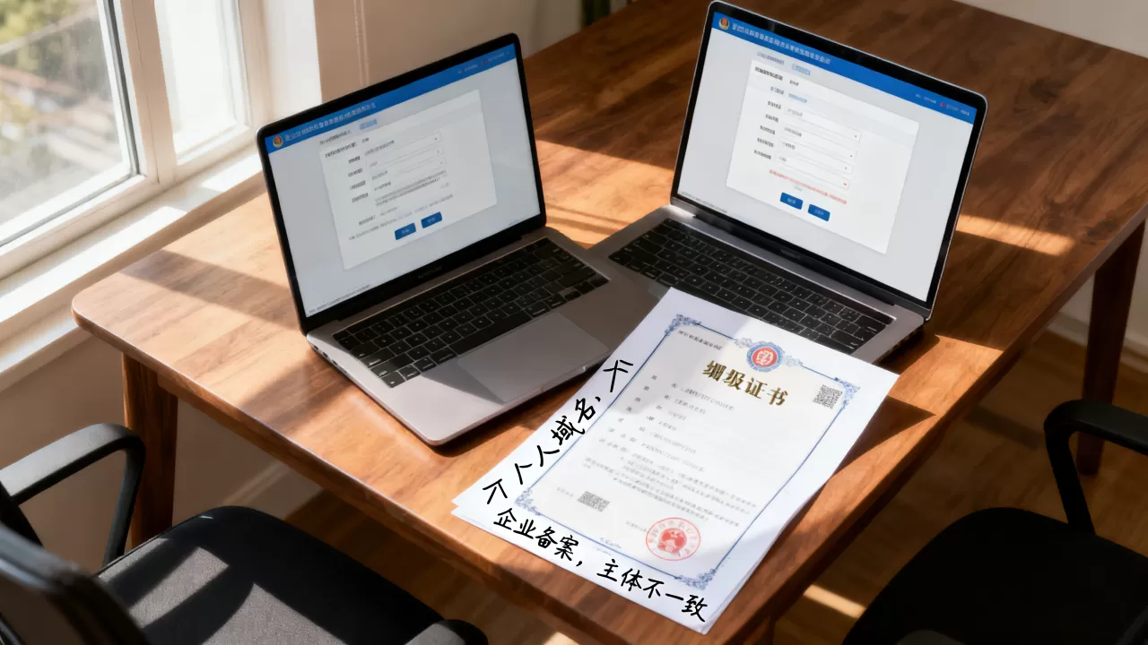 个人注册的域名能用于企业备案吗？域名备案主体不一致怎么解决