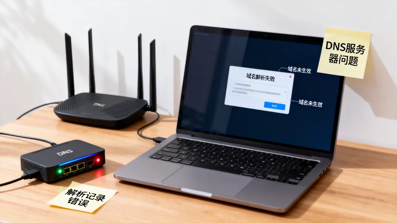 域名解析一直失败怎么办？域名解析不生效的常见原因