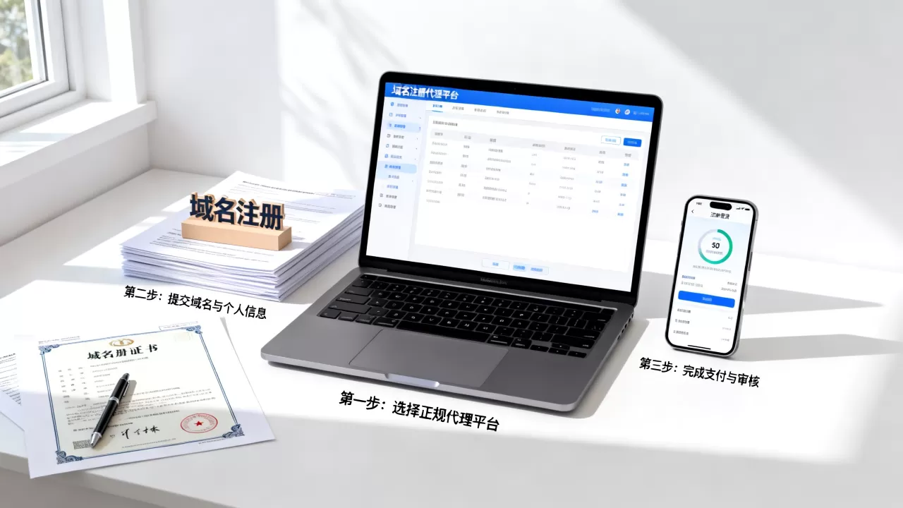 个人注册域名代理怎么操作？域名注册代理流程详解