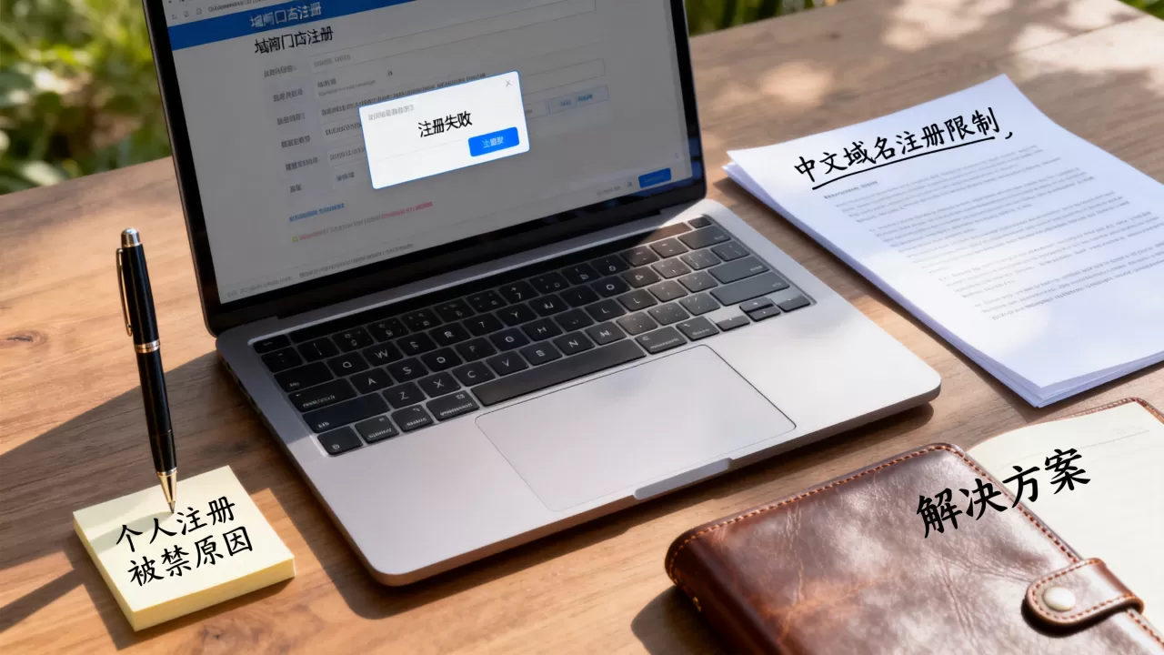 个人注册中文域名为何被禁？个人注册中文域名被禁怎么办
