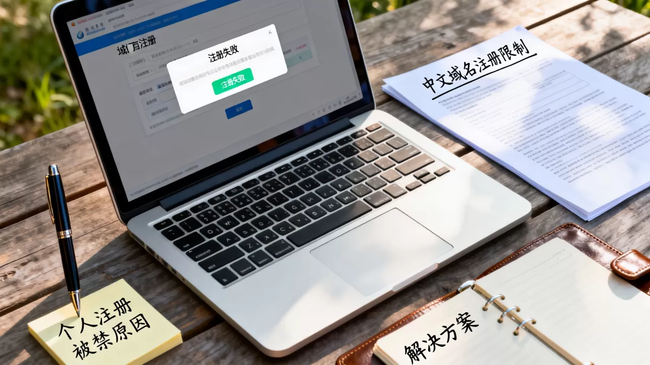 个人注册中文域名为何被禁？个人注册中文域名被禁怎么办