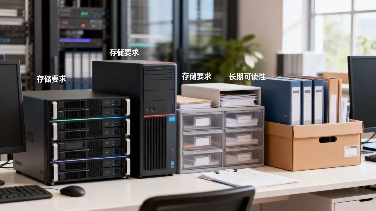 归档电子文件格式存储有哪些要求？如何确保长期可读性