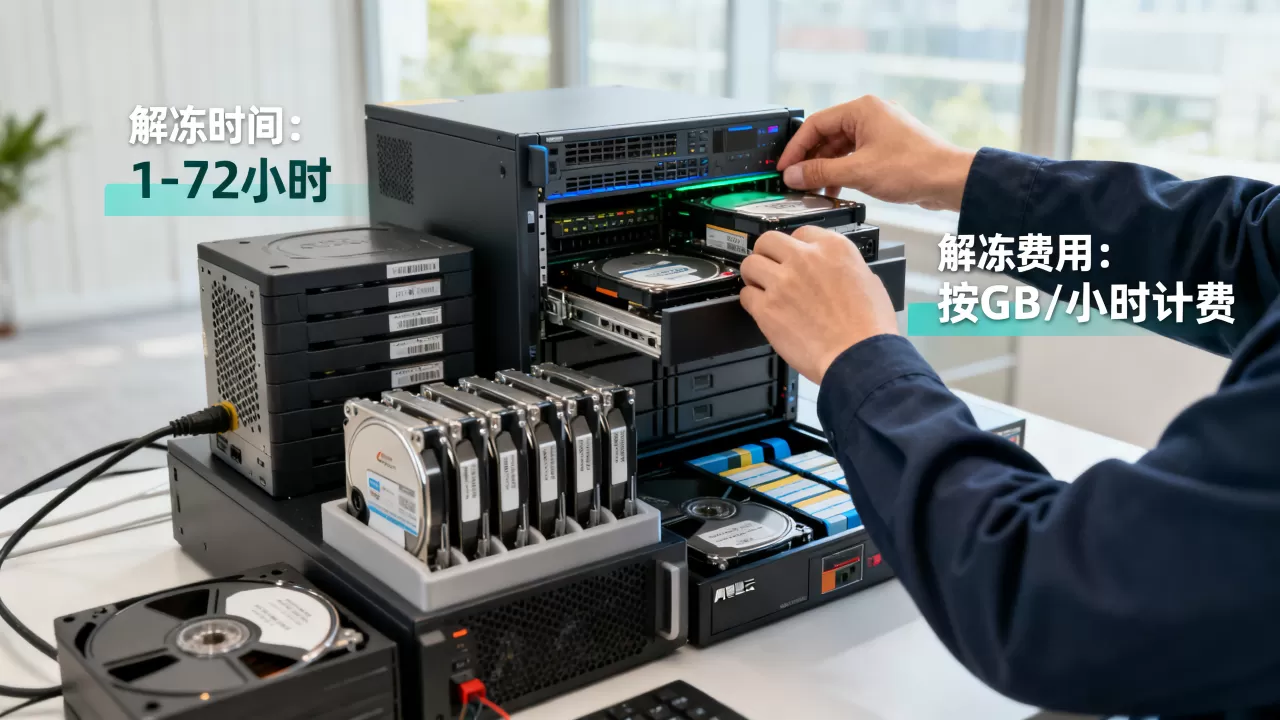 归档存储解冻要多久？阿里云归档存储解冻费用