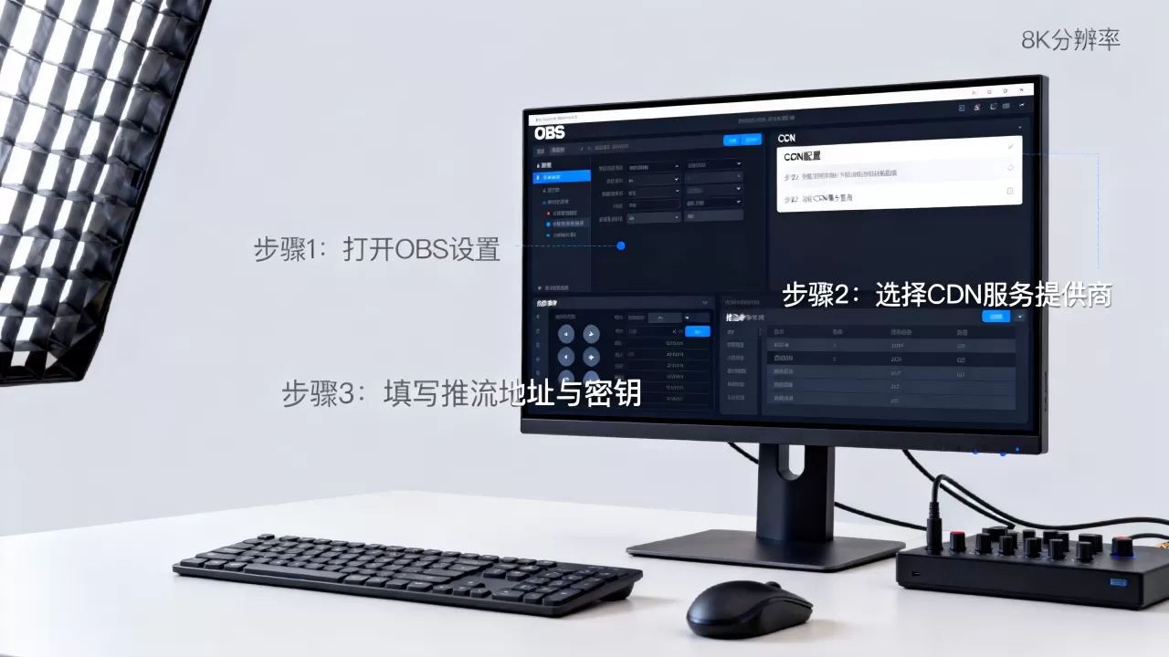 obs推流cdn怎么设置？obs推流cdn配置教程