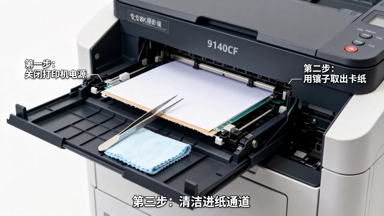 9140cdn进纸故障怎么解决?9140cdn进纸卡纸怎么办 9140cdn进纸故障怎么解决?9140cdn进纸卡纸怎么办