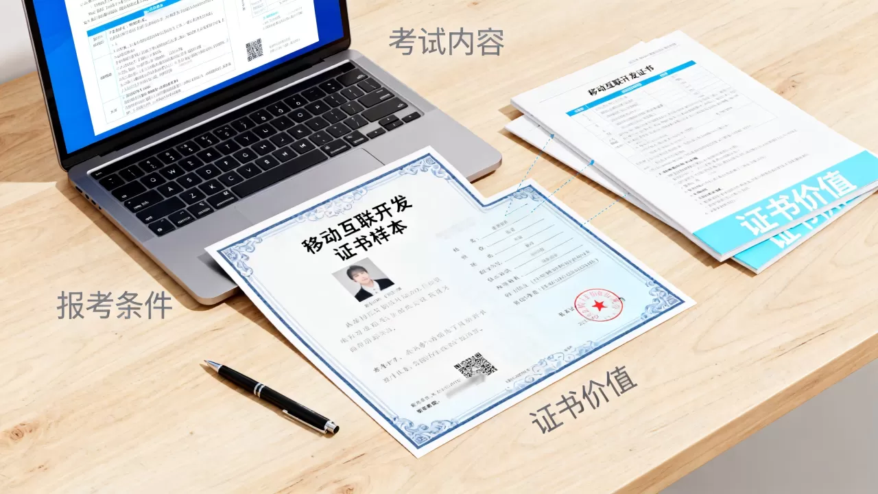 广西移动互联开发证书怎么考？含金量高吗
