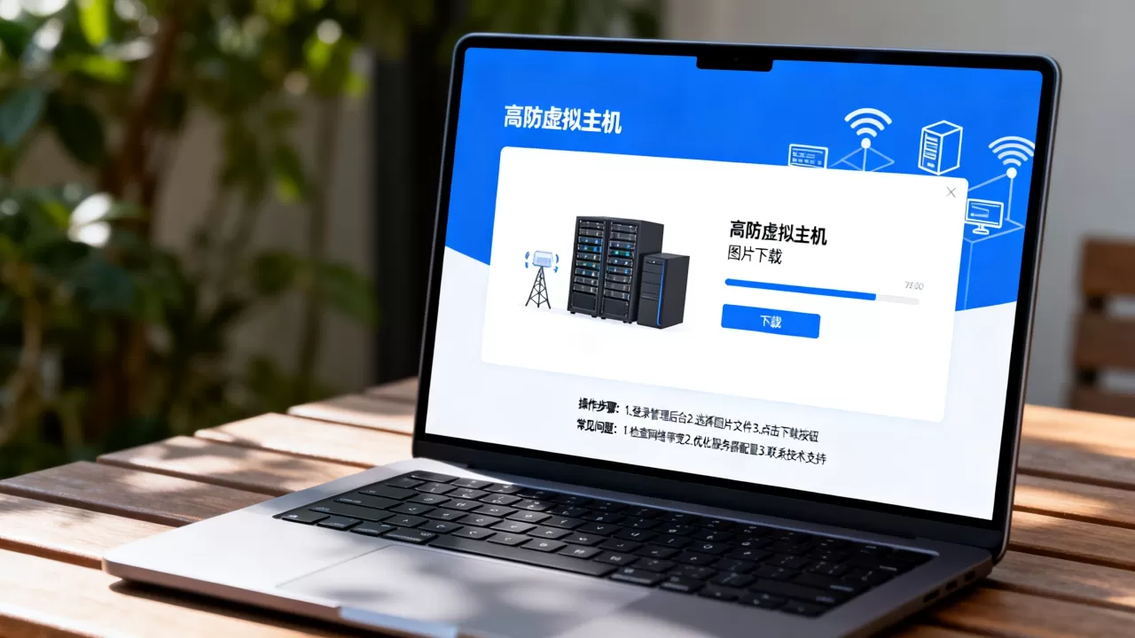 高防虚拟主机图片下载怎么操作？高防虚拟主机图片下载慢怎么办