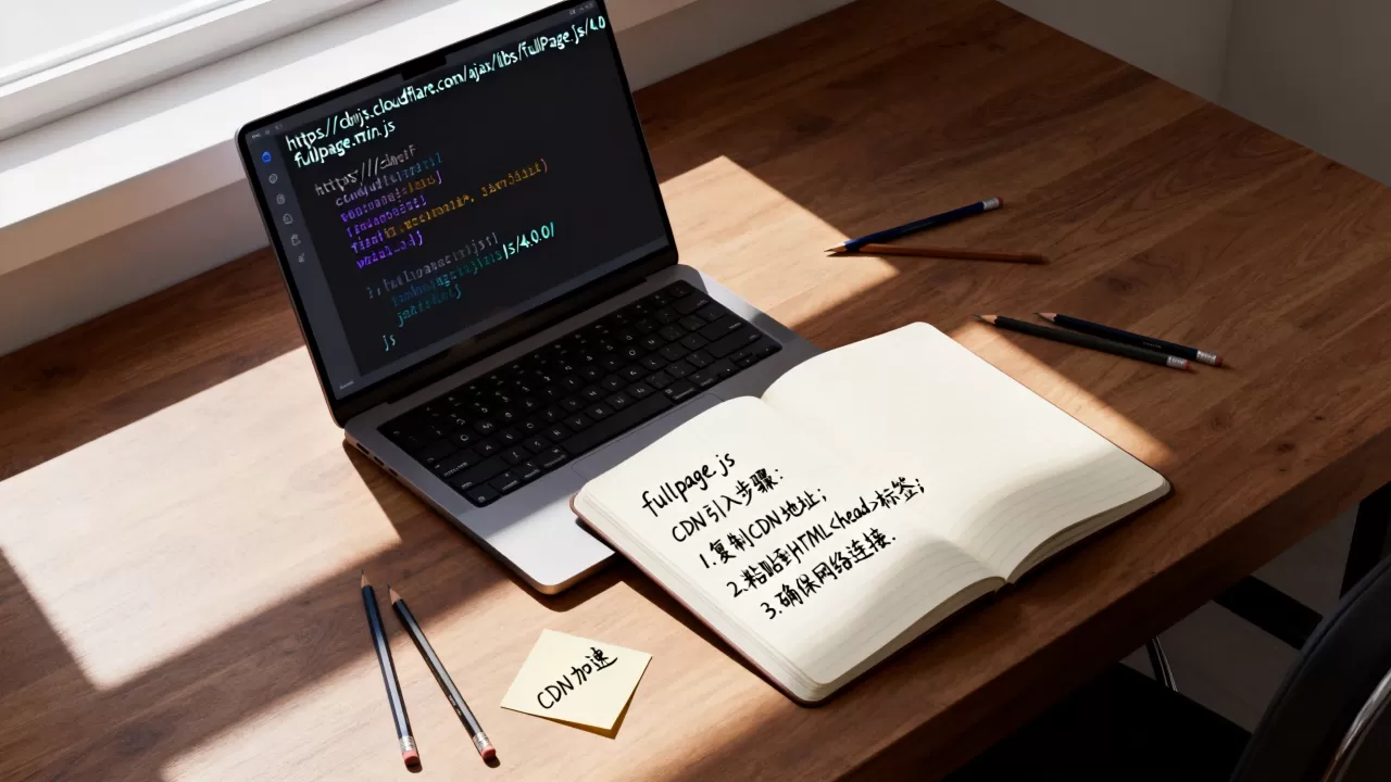 fullpage.js cdn怎么用？fullpage.js引入cdn地址