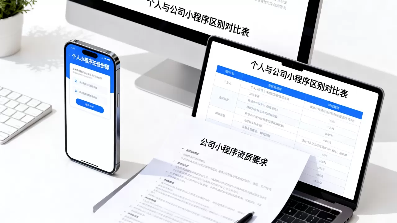 个人小程序和公司小程序有什么区别？个人小程序怎么注册