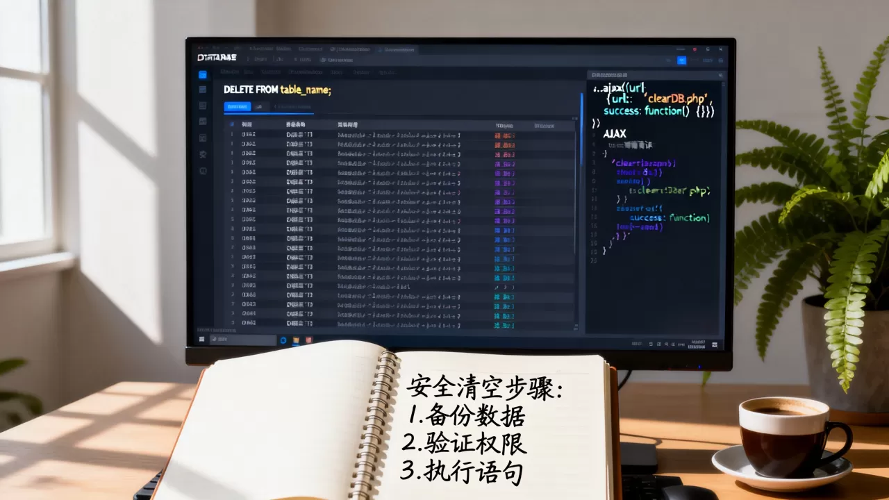如何安全清空原始数据库?ajax清空原始数据库方法 如何安全清空原始数据库?ajax清空原始数据库方法