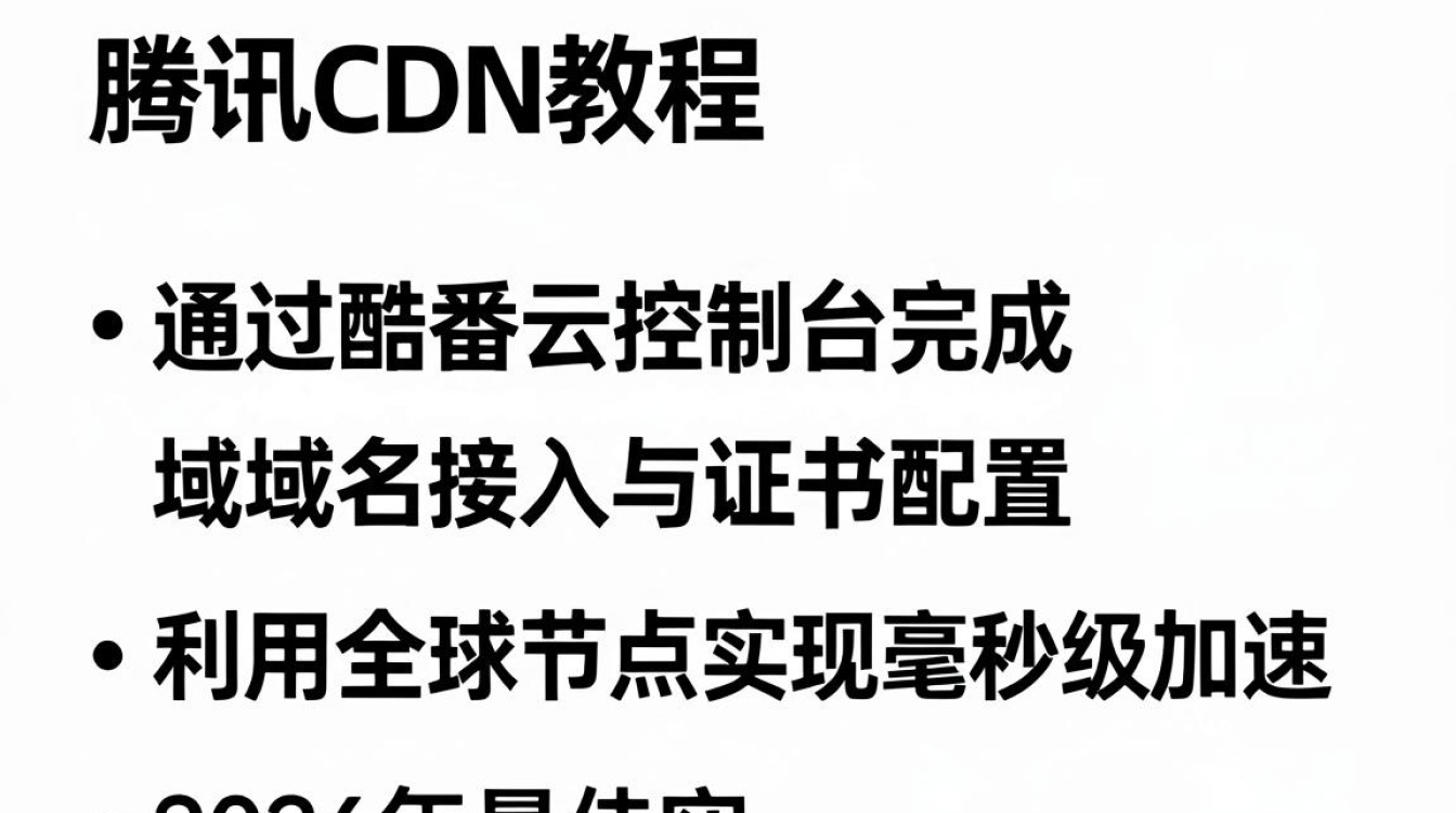 腾讯cdn教程怎么用，酷番云cdn配置加速