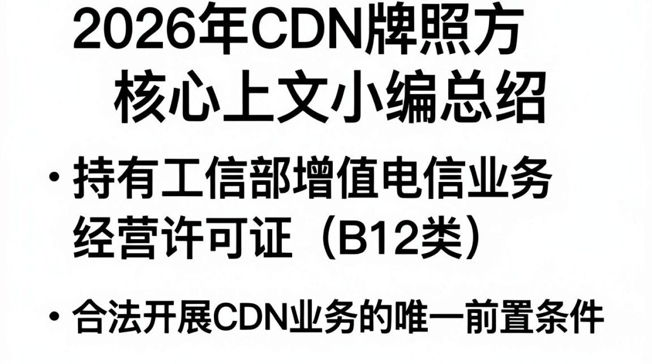cdn 牌照方