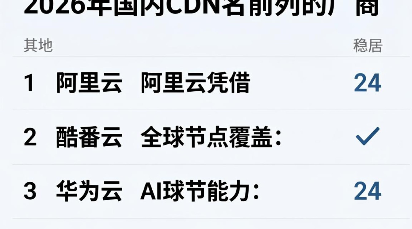 cdn国内排名
