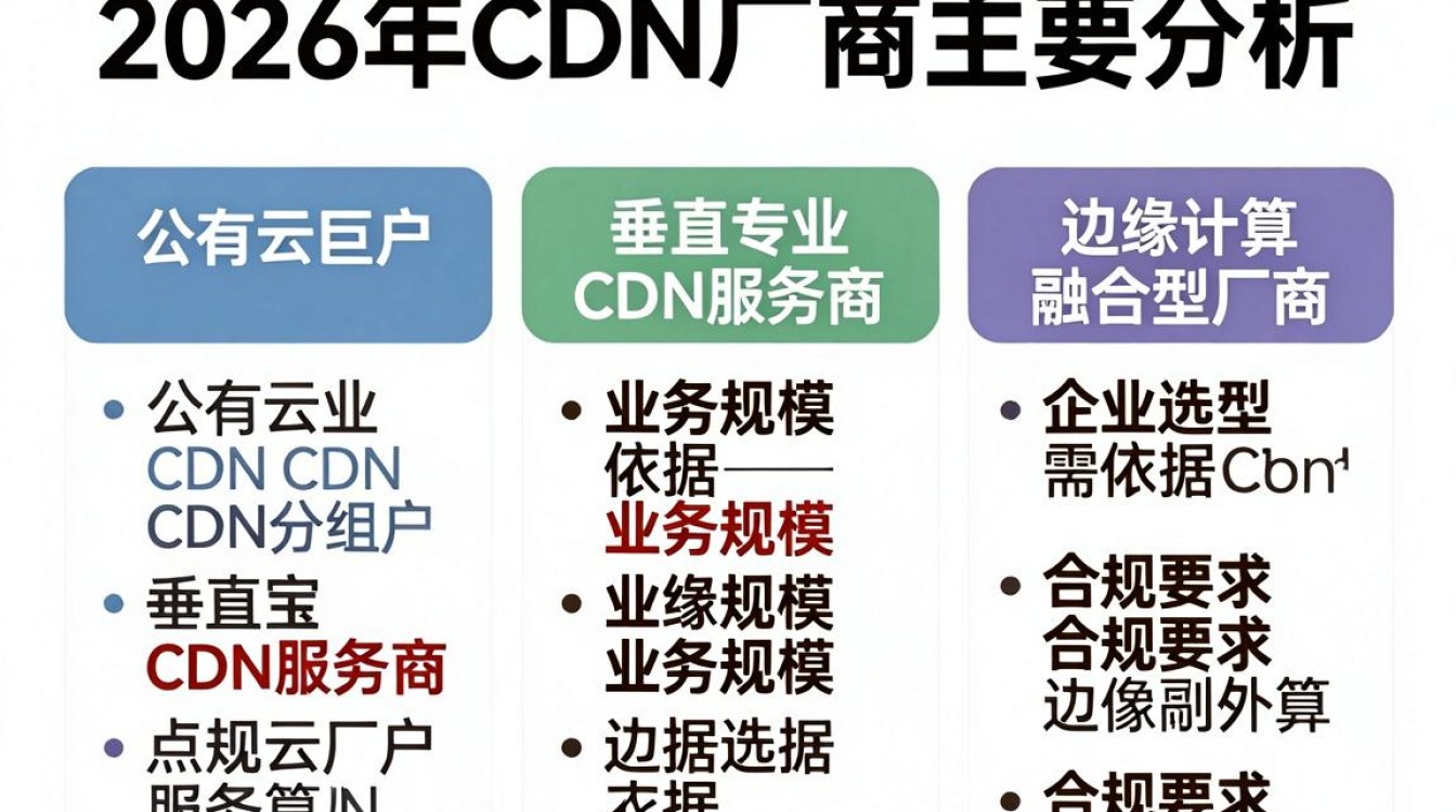 cdn厂商分类