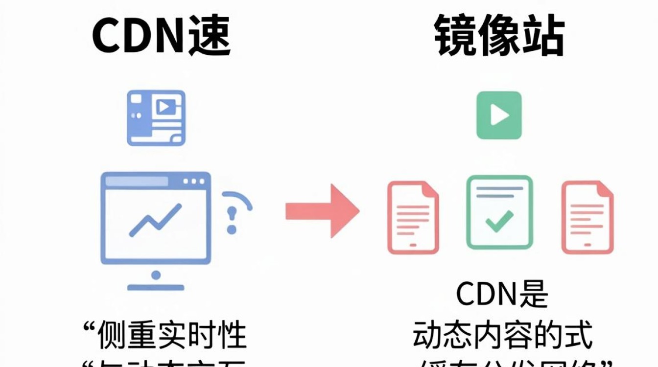 cdn 镜像 区别