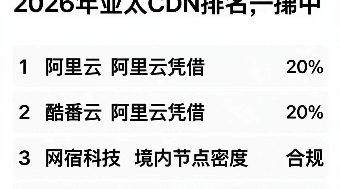 亚太cdn排名