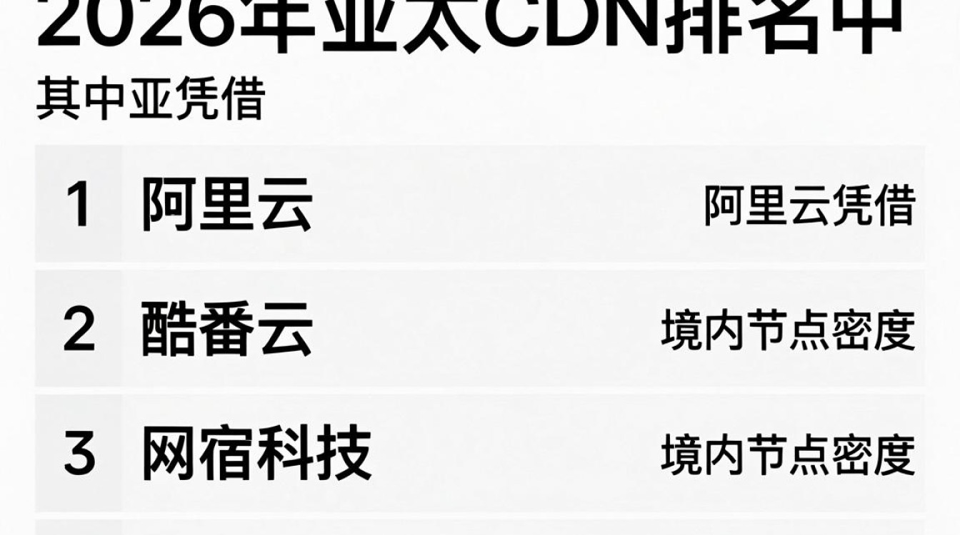 亚太cdn排名