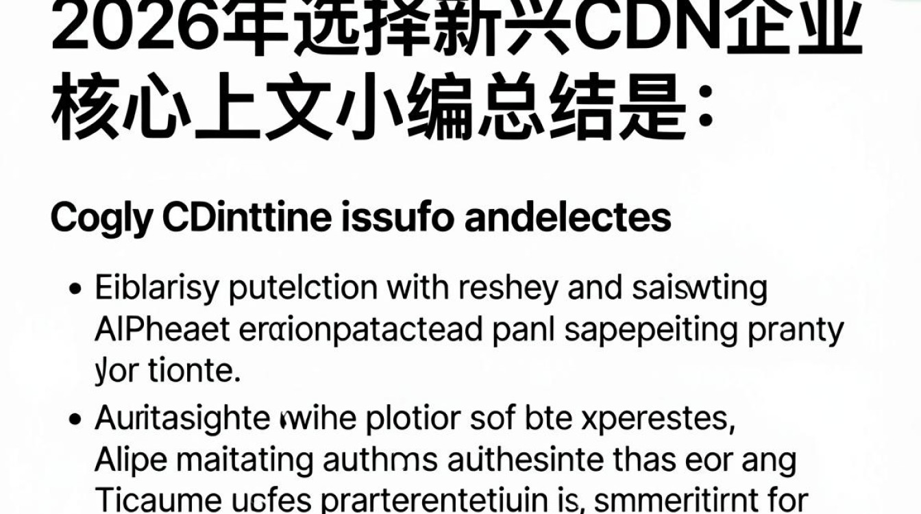新兴cdn企业