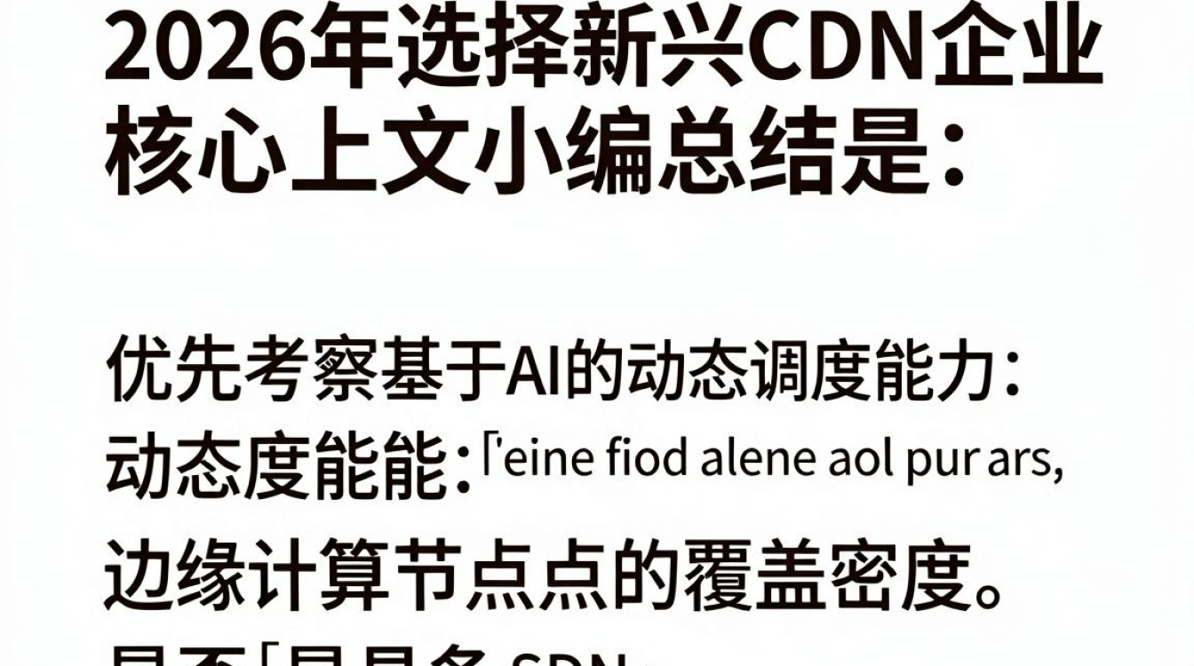 新兴cdn企业