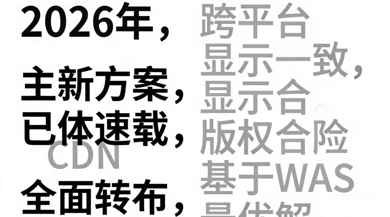 web 字体 cdn