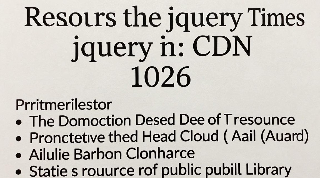 jq cdn 资源