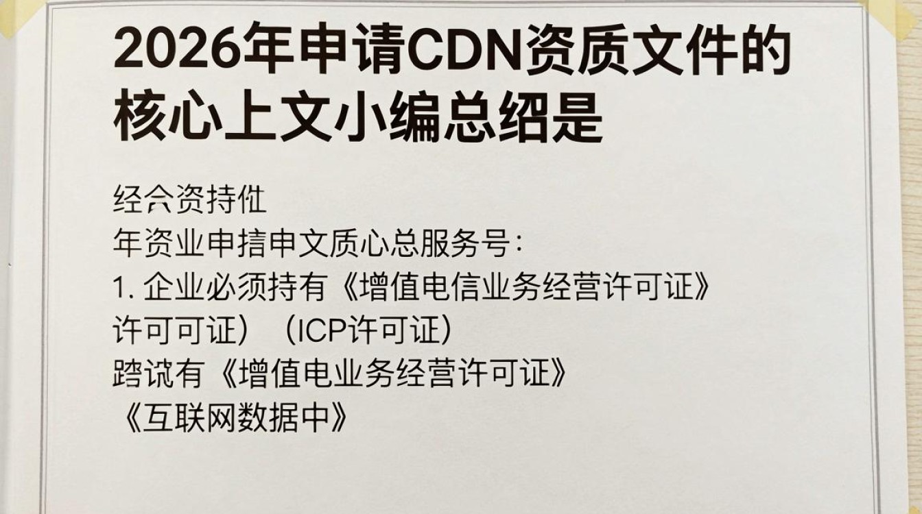 cdn资质文件
