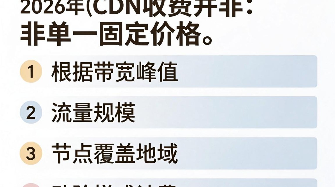 移动cdn收费