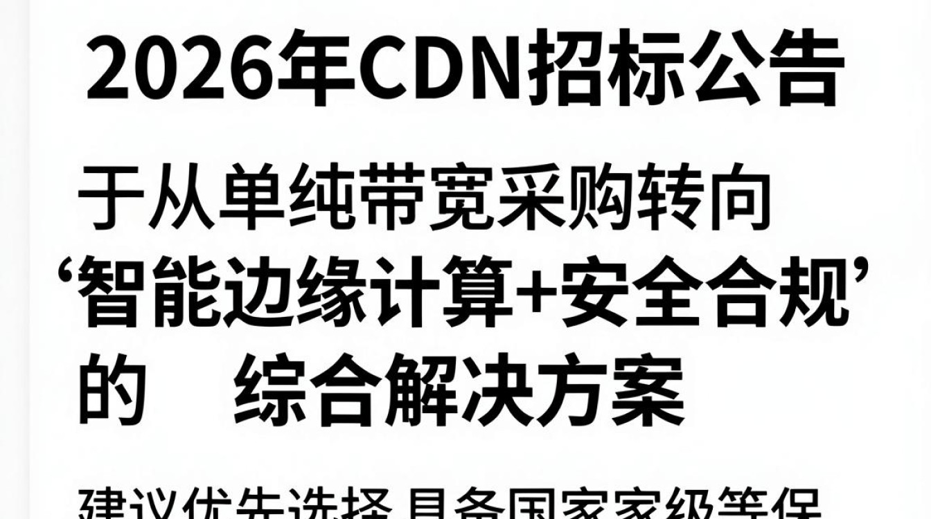cdn招标公告