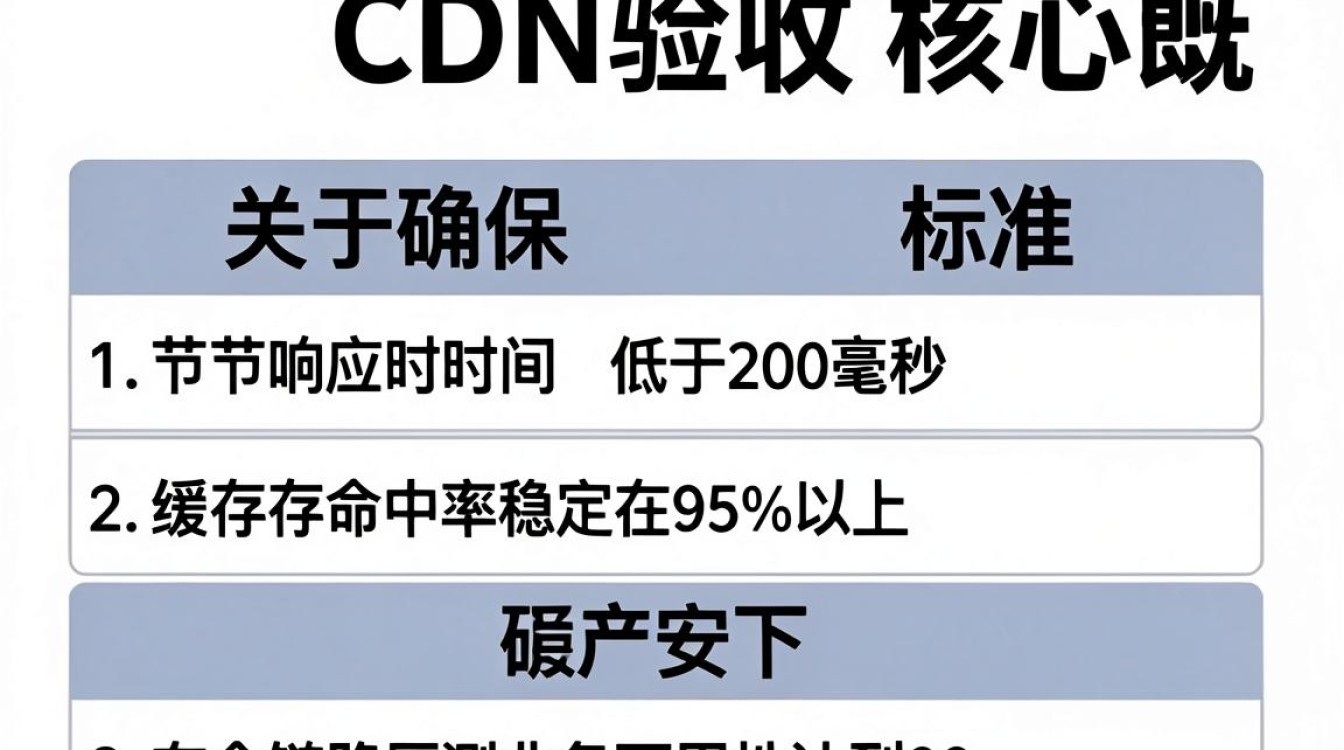 cdn验收标准