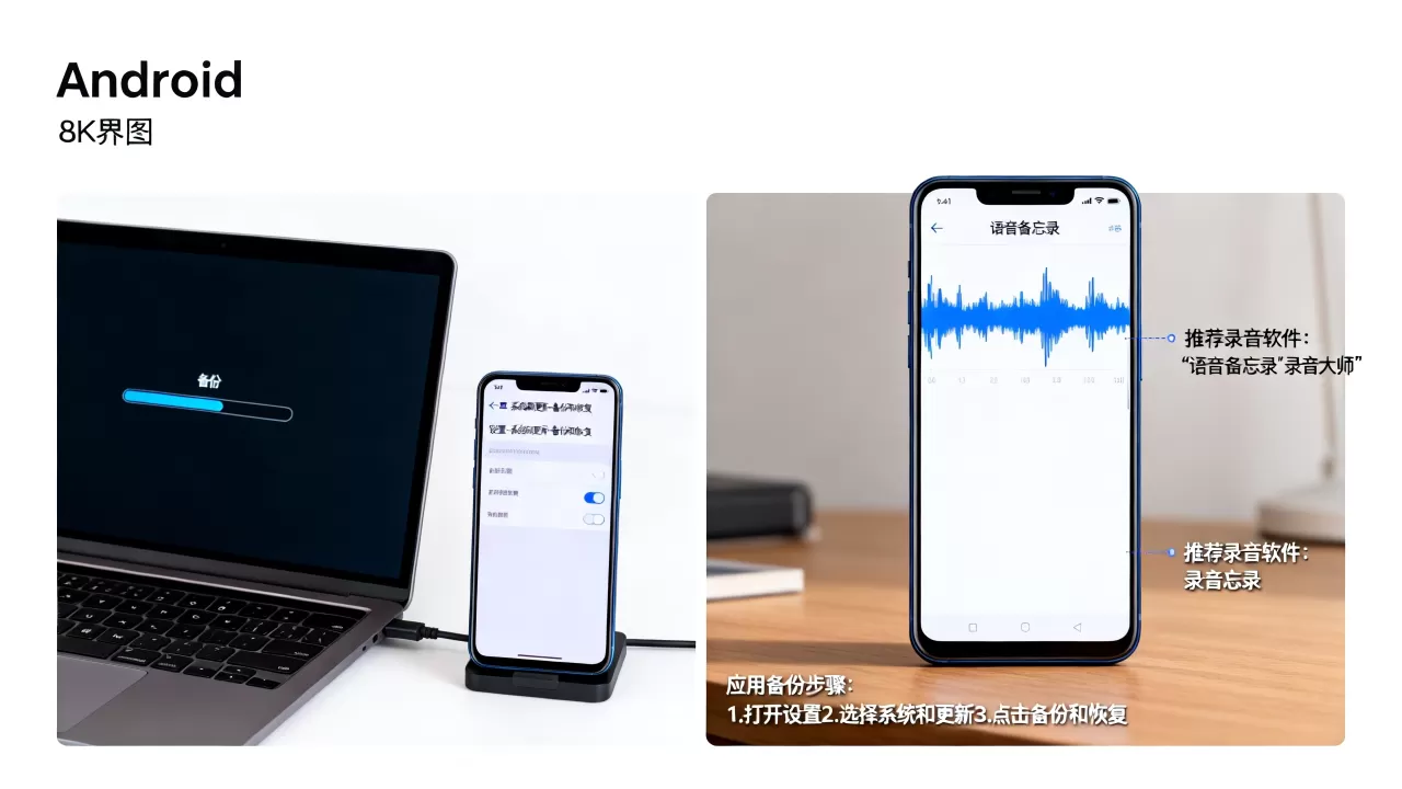 安卓手机应用怎么备份？手机录制音频用什么软件